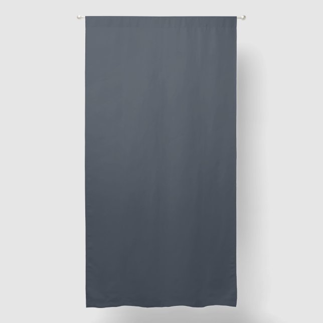 Trendy muted blue | ash blue  blackout curtains (Front)