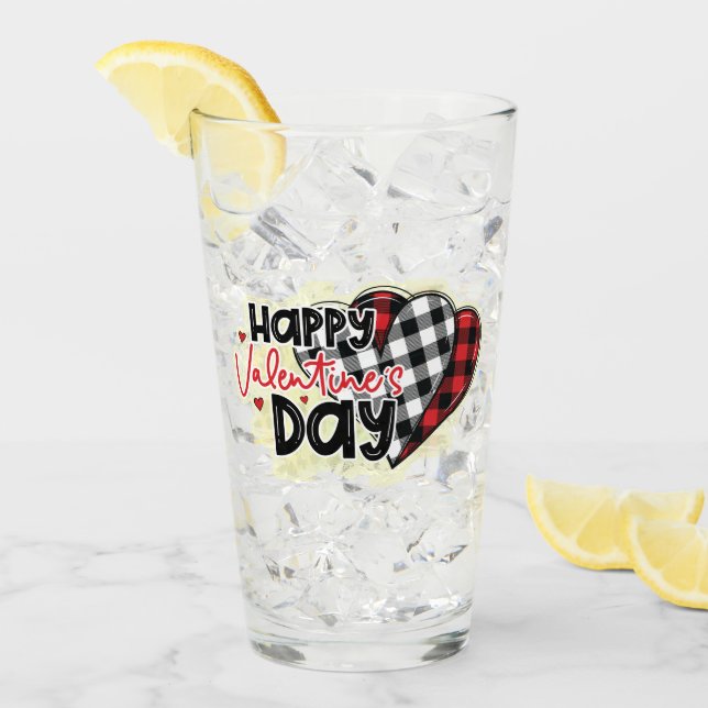 Trendy My Valentines Day Glass (Front Ice)