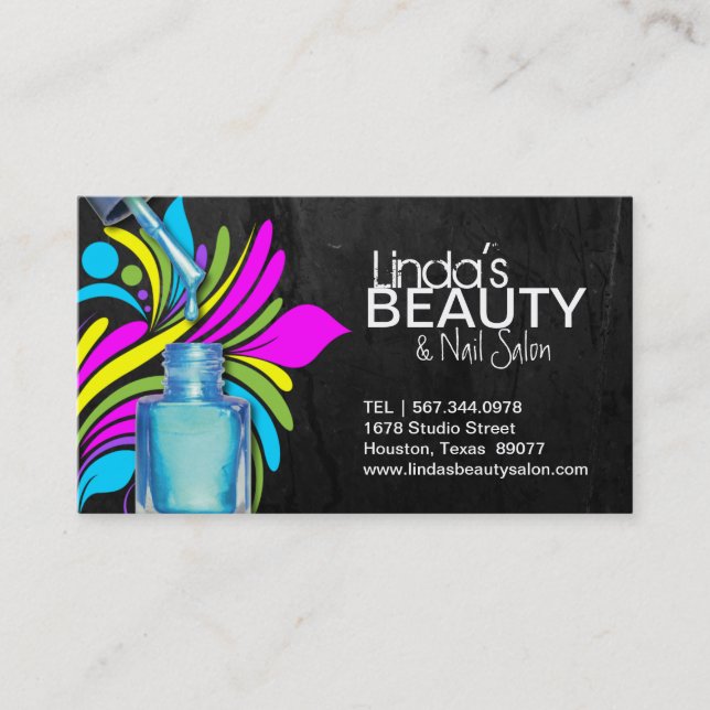 TRENDY NAIL SALON BUSINESS CARD (Front)