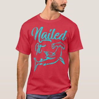 Trendy Nailed It Hammerhead Shark Deep Sea T-Shirt