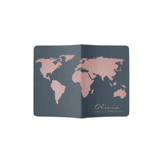 Patriotic Celebration Passport Holder Personalized Fabric