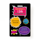 Trendy Neon Comic Birthday Party