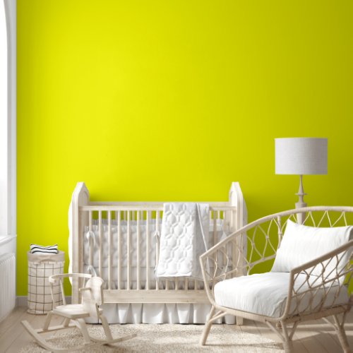 Trendy Neon Lemon Solid Color  Elegant Wallpaper