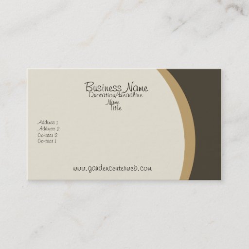 Customizable Cream Golden Brown Sleek Business Card Templates