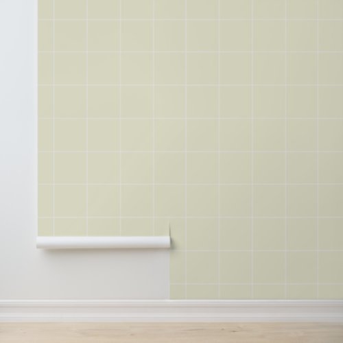 Trendy Neutral Light Cream 6 Grid Wallpaper