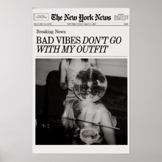 Trendy Newspapers Print, New York Magazine Print