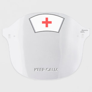 Trendy Nurse Keep Calm Face Shield