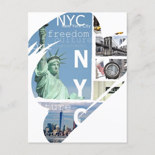 Trendy Nyc New York City Modern Pop Art Ny Postcard