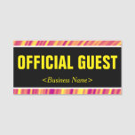 [ Thumbnail: Trendy "Official Guest" Name Tag ]