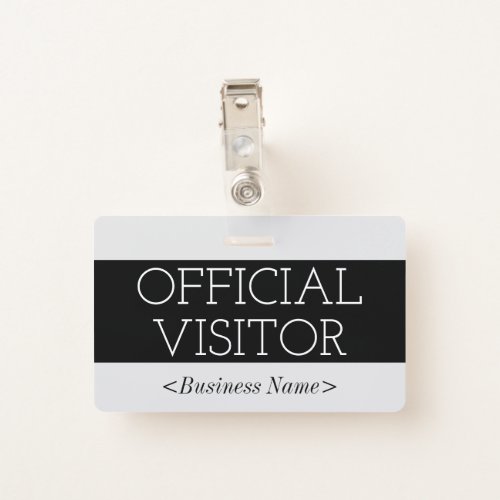 Trendy OFFICIAL VISITOR Badge