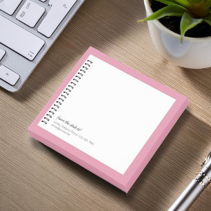 Trendy Oncologist Faux Spiral Paper Monogram Notes