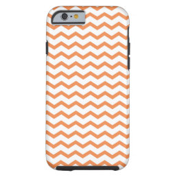 Trendy Orange Chevron Pattern.ai Tough iPhone 6 Case