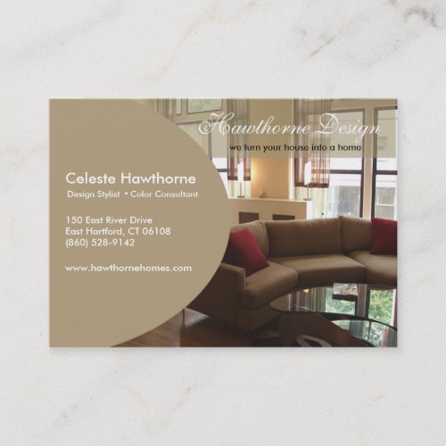 Trendy Ovale Profile Business Card