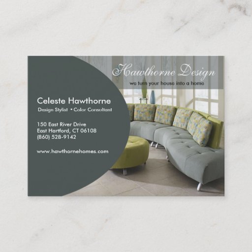 Customizable Trendy Ovale Profile Business Card