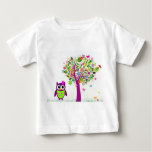 Trendy Owl Baby T-shirt at Zazzle