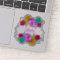 Trendy Painted Floral Colorful Vinyl Tumbler Decal