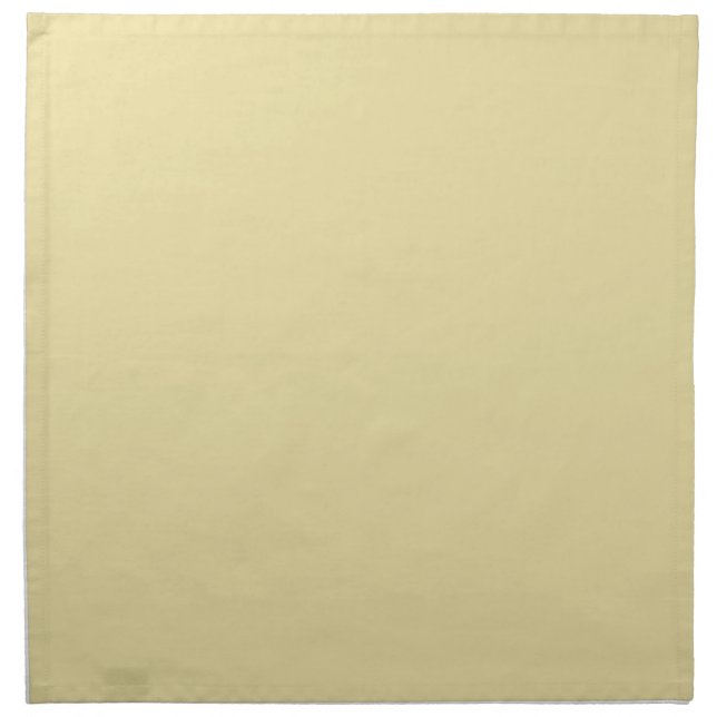 Trendy Pale Yellow Solid Color Napkin (Front)
