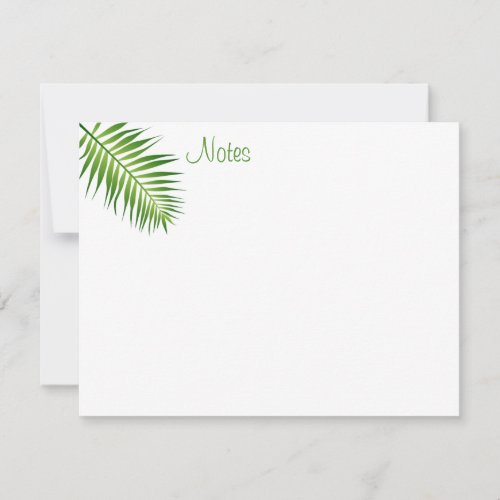 Trendy Palm Leaves Hand Script Template Nature