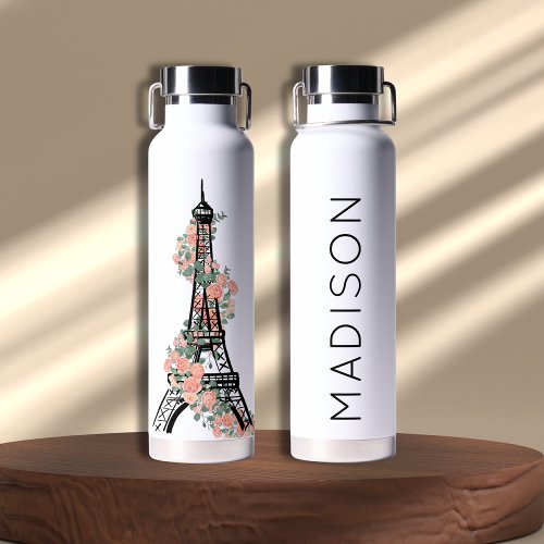 Trendy Paris Eiffel Tower Gift From France Custom Water Bottle