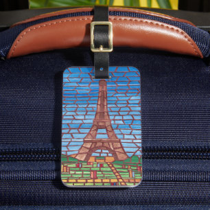Trendy Paris France Eiffel Tower Luggage Tags