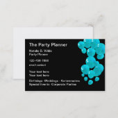 Trendy Party Planner Business Card Design (Front/Back)