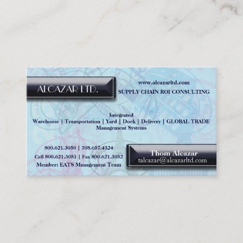 Trendy Passport Background Business Card