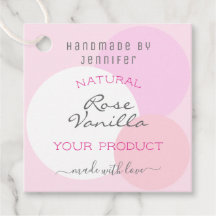 Trendy Pastel Pink Colors Custom Text Chic Hanging