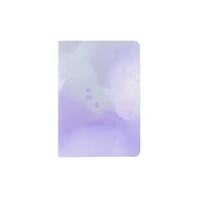 TRENDY PASTEL PURPLE GEOMETRIC ABSTRACT   PASSPORT HOLDER (Front)