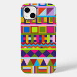 Trendy patchwork pattterns Case-Mate iPhone 14 plus case