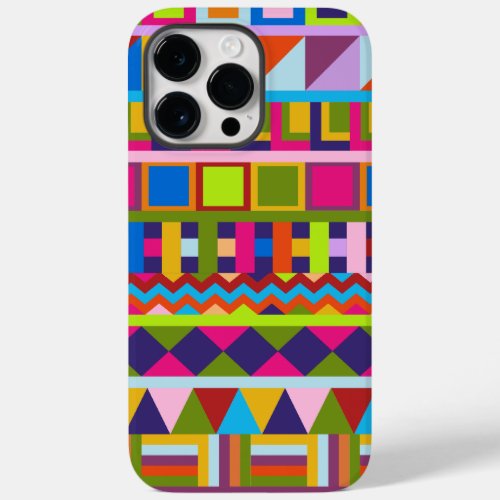 Trendy patchwork pattterns Case_Mate iPhone 14 pro max case