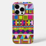 Trendy patchwork pattterns Case-Mate iPhone 14 pro case