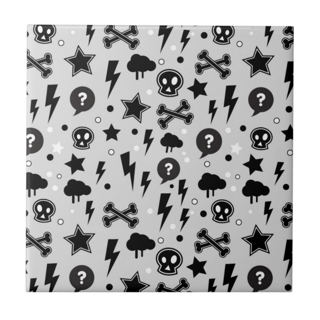 Trendy pattern ceramic tile (Front)