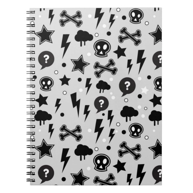 Trendy pattern notebook (Front)