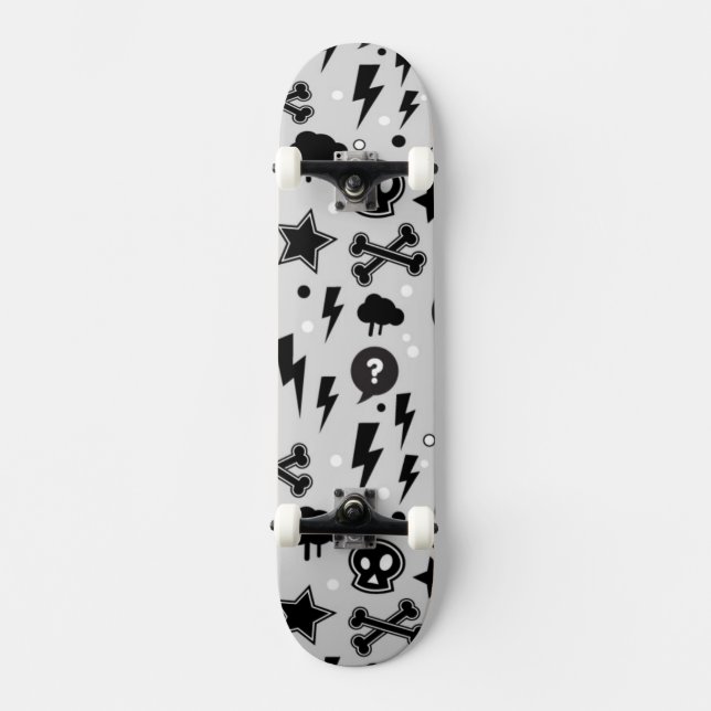 Trendy pattern skateboard (Front)