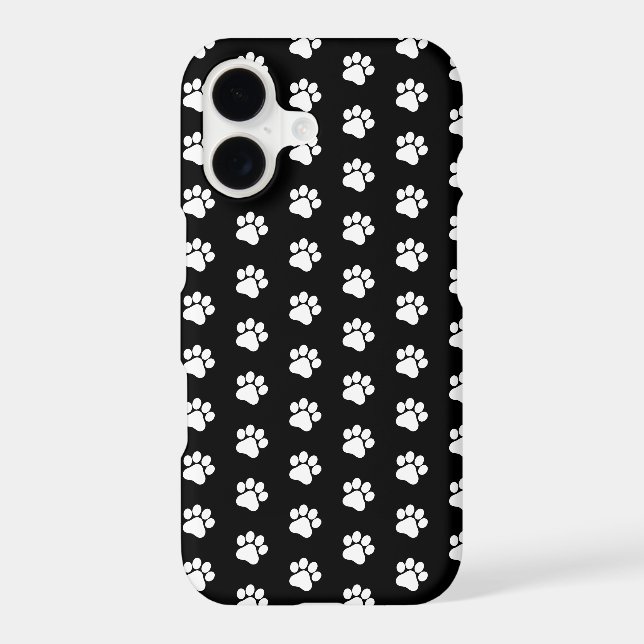 Trendy Paw Print Protective iPhone Case (Back)