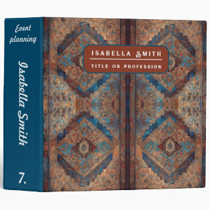 Trendy Persian Beautiful Old Pattern Collection 3 Ring Binder