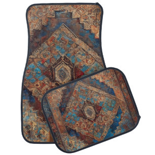 Trendy Persian Beautiful Old Pattern Collection Car Floor Mat