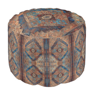 Trendy Persian Beautiful Old Pattern Collection Pouf