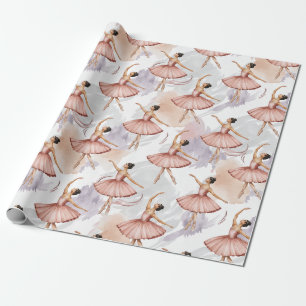 Trendy Personalized ballet Ballerina dancer Wrapping Paper