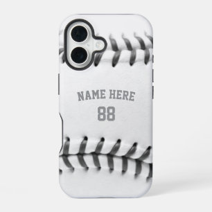 Trendy Personalized Baseball Name and Number       iPhone 16 Case