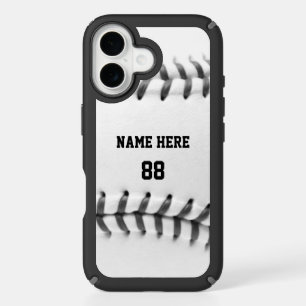 Trendy Personalized Baseball Name and Number       iPhone 16 Case