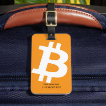 Trendy Personalized Bitcoin Orange Logo