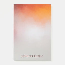 Trendy Personalized Colorful Modern Abstract Post-it Notes
