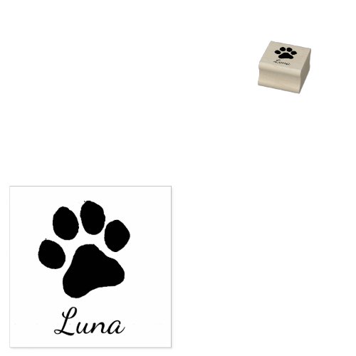 Trendy Personalized Dog Pet Paw Print Cute       