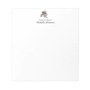 Trendy Personalized From the Desk of Honey Bee     Notepad