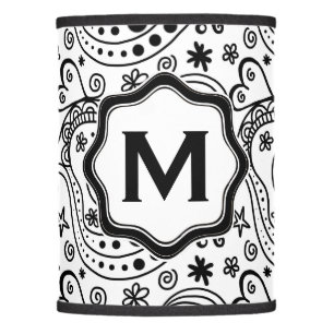 Trendy Personalized Hearts and Love Doodle Pattern Lamp Shade