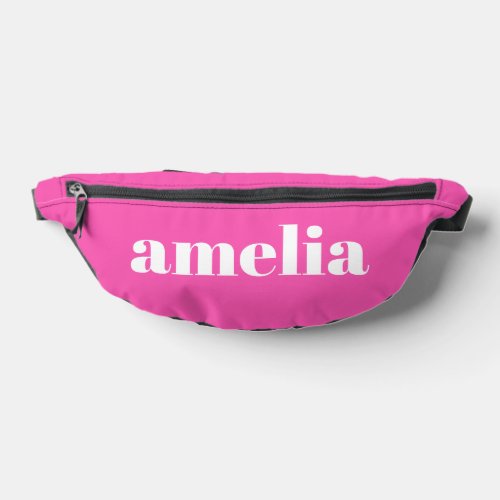 Trendy Personalized Hot Pink Fanny Pack