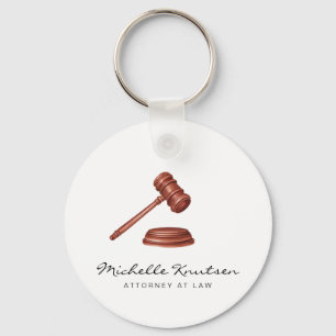 Trendy Personalized Lawyer Attorney at Law Keychain