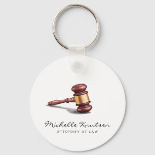 Trendy Personalized Lawyer Attorney at Law Keychain