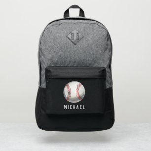 Trendy Personalized Name Baseball Port Authority® Backpack